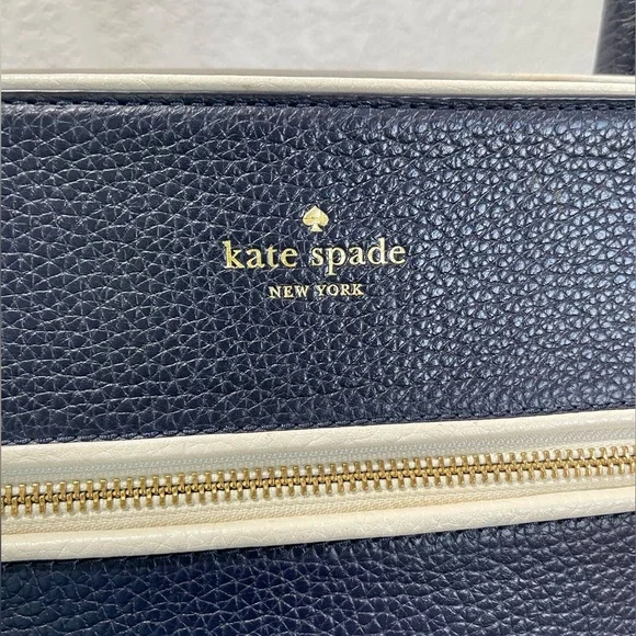♠️ Kate Spade NY ♠️ Large Navy Blue Leather Bag 👜 - Picture 4 of 12